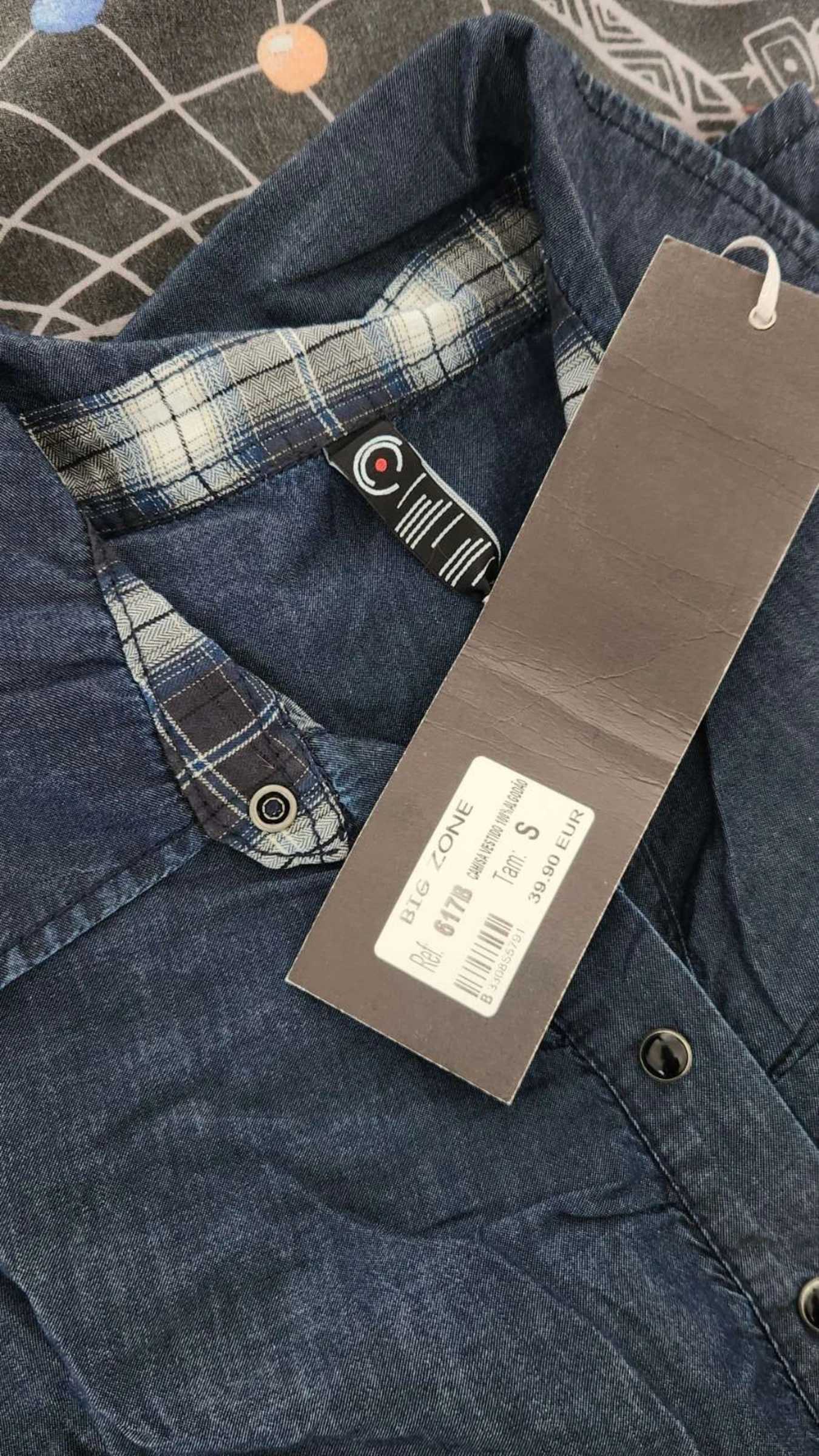 Stijlvolle vloeiende denim overhemdjurk ●Maat S●🌸 Nieuw met label – photo 5